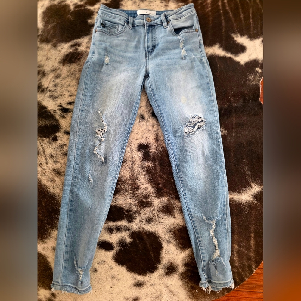 Kancan distressed skinny Light Blue Women's Jeans size 7